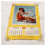 1952 Holts Products Calendar