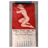 1964 Hennis Freight Lines Pin-Up Calendar
