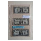 Lot 52 Three Silver Certificates