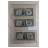 Lot 57 Three Silver Certificates