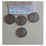 Lot 106 Walking Liberty Half Dollars