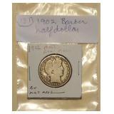 Lot 131 Barber Half Dollar 1902