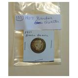 Lot 137 Barber Quarter, 1907