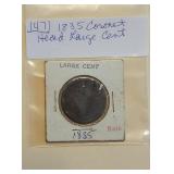 Lot 147 Coronet Head Cent 1835