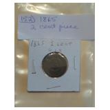 Lot 152 Two Cent Coin 1865