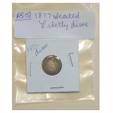 Lot 155 Seated Liberty Dime 1877