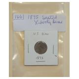 Lot 166 Seated Liberty Dime 1875