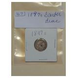 Lot 167 Barber Dime, 1897S