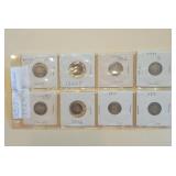 Lot 169 Eight Barber Dimes