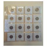 Lot 173 Sixteen Old Buffalo Nickels
