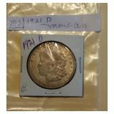 Lot 193 Morgan Silver Dollar 1921 D
