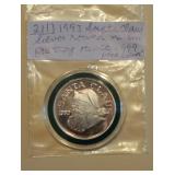 Lot 211 Santa Clause Silver Round 1993