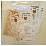Lot 225 Lincoln/Kennedy Pennies,1974