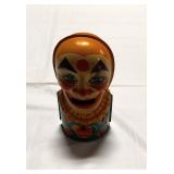 Vintage Tin Clown Bank