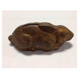 Cast Metal Rabbit Bank