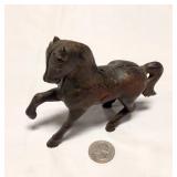 Cast Metal Horse Bank
