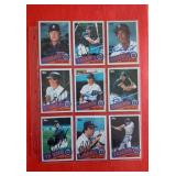 Detroit Tigers Signed Baseball Cards