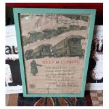 Circa 1918 WW1, Keep it Coming.  Waste Nothing poster
