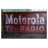 Large Motorola Metal Sign