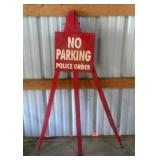 Police No Parking Signs