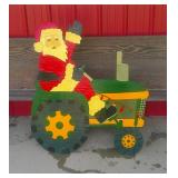 Santa/Tractor Lawn Decor