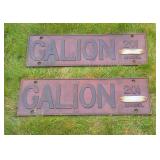 Cast Iron Galion 101 Nameplates