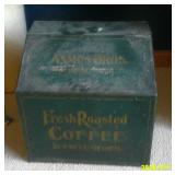 Tin Asmus Bros Coffee Bin