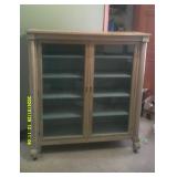 Antique Glass Front Cabinet