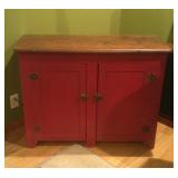 Vintage Red Cabinet