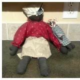 Afro-American Doll w/baby