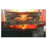 Electric Lighted Fireplace Logs