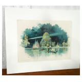 Lot 7  The Electric Fountain Print