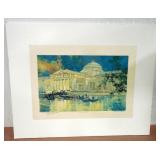Lot 8  Art Palace at Night Print