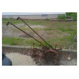 Antique steel garden cultivator