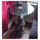 Zebra Lamp Table