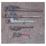 Top two Pipe wrenches are 36"