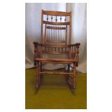 Antique wood rocker