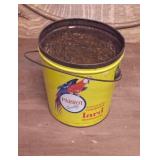Vintage Parrot Lard Tin