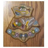 Vintage Iroquois Beaded Wall Pocket