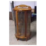 Modern Curved Glass China Cabinet