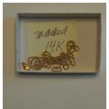 Marked 14K Gold