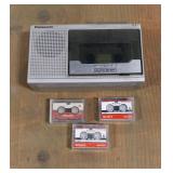 Vintage Panasonic "miniature" Cassette Player