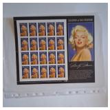 Lot K  Stamps.  Marilyn Montoe