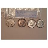 Lot K  1964 Kennedy Half Dollars