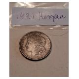 Lot K  1921 Morgan Silver Dollar