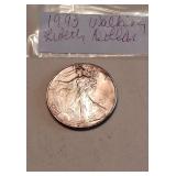 Lot K  1993 Walking Liberty Silver Dollar