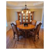 Michael Amini Furniture Dining Table with 4 Chairs 