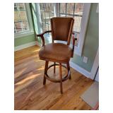 Mikhail Darafeev Game Brown Leather Bar Stools