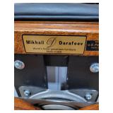 Mikhail Darafeev Game Black Leather Bar Stools