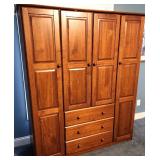 Large Storage wall unit, good for those bedrooms with small closet space. 2 available